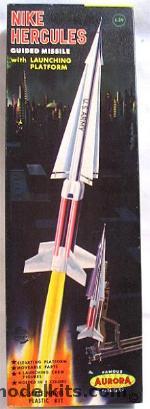 Aurora 1/48 Nike Hercules w/Launcher, 379-129 plastic model kit